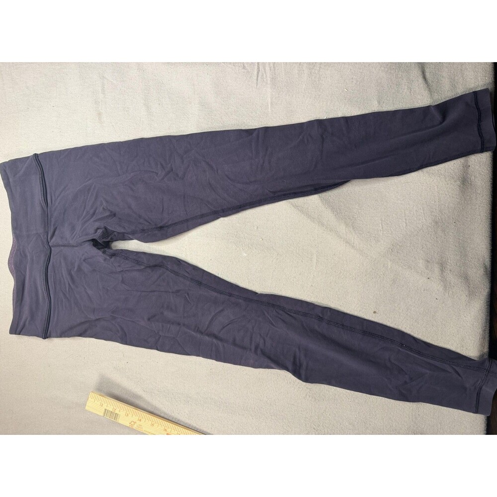 Lululemon Leggings Womens Small Purple Ankle Mid Rise Stretch Yoga Gym Pants